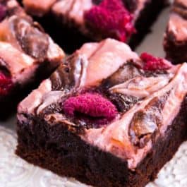 Brownies aux framboises