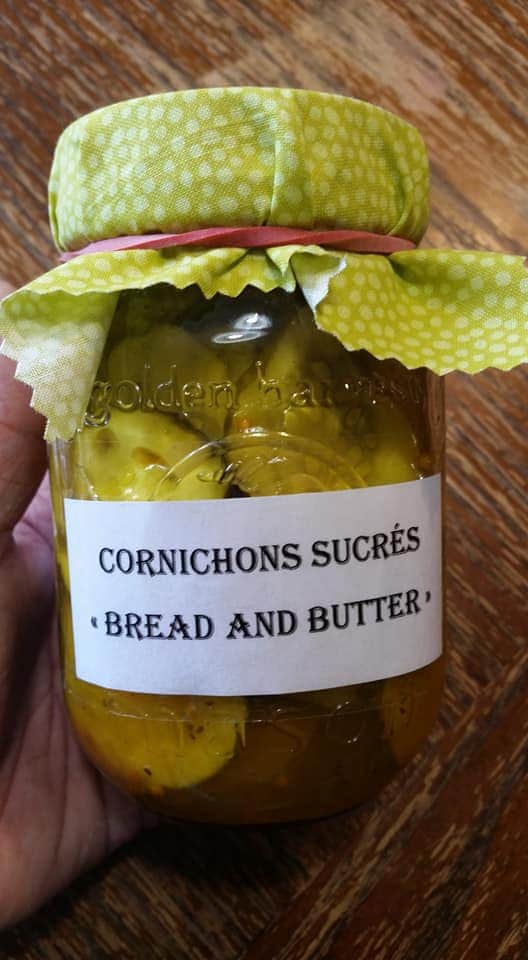 Cornichons sucrés