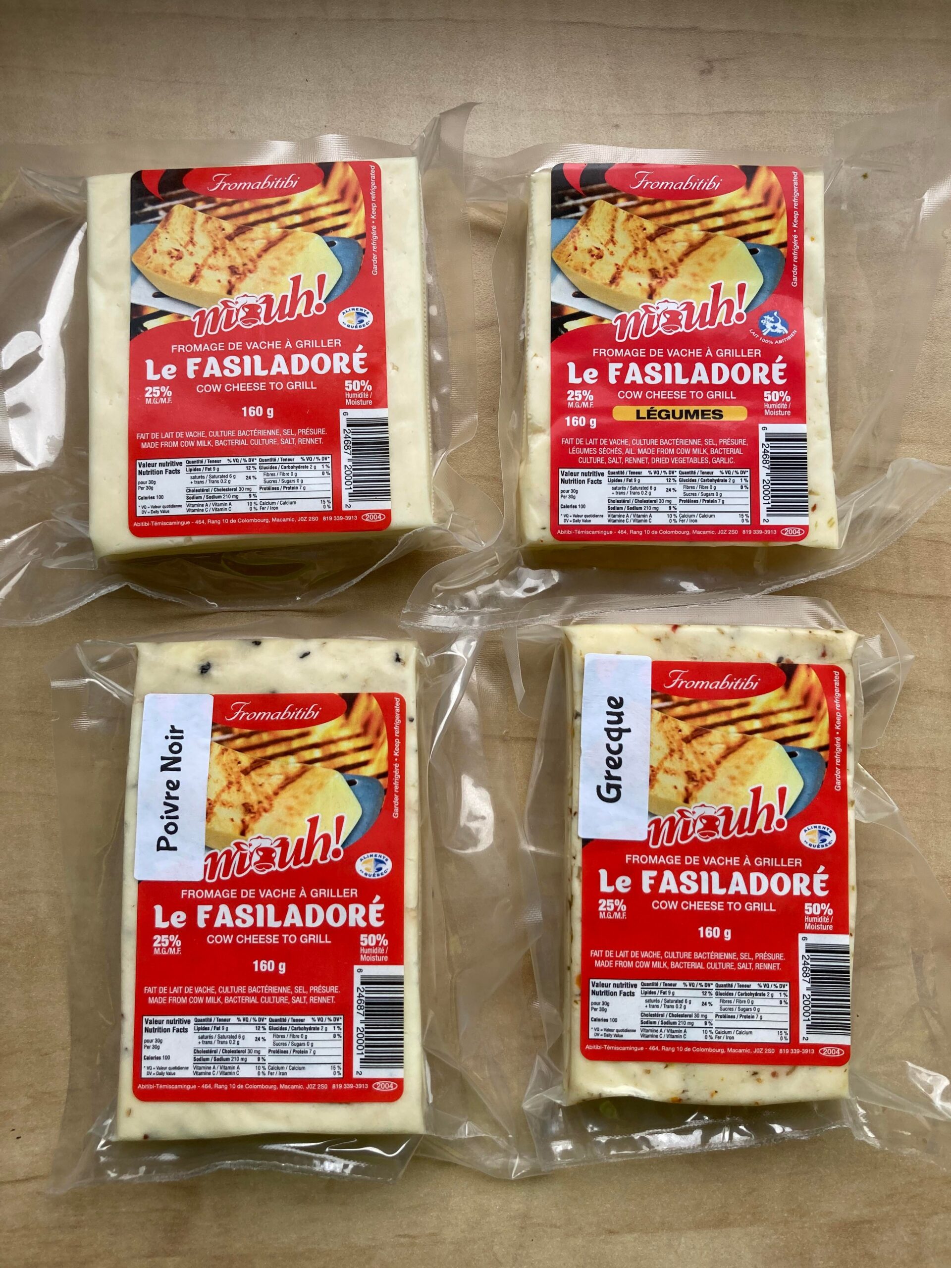 Fromage de vache à griller 160 g - Le FASILADORÉ