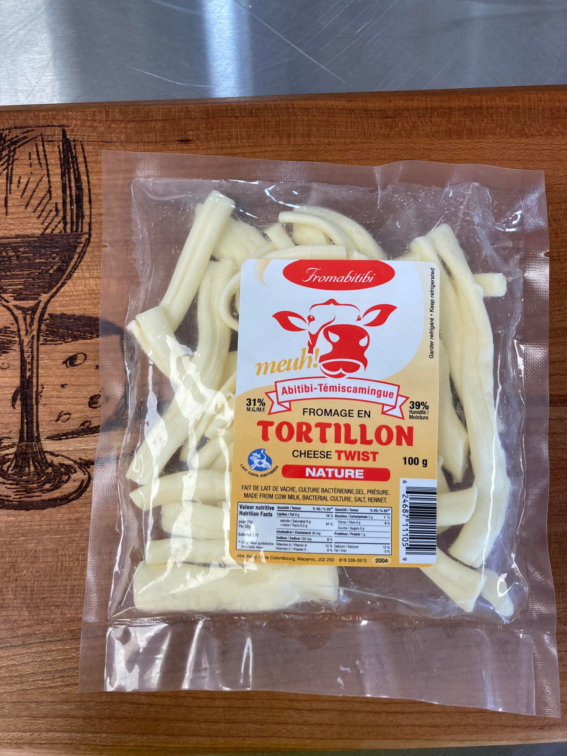 Fromage de vache - TORTILLON (Nature)