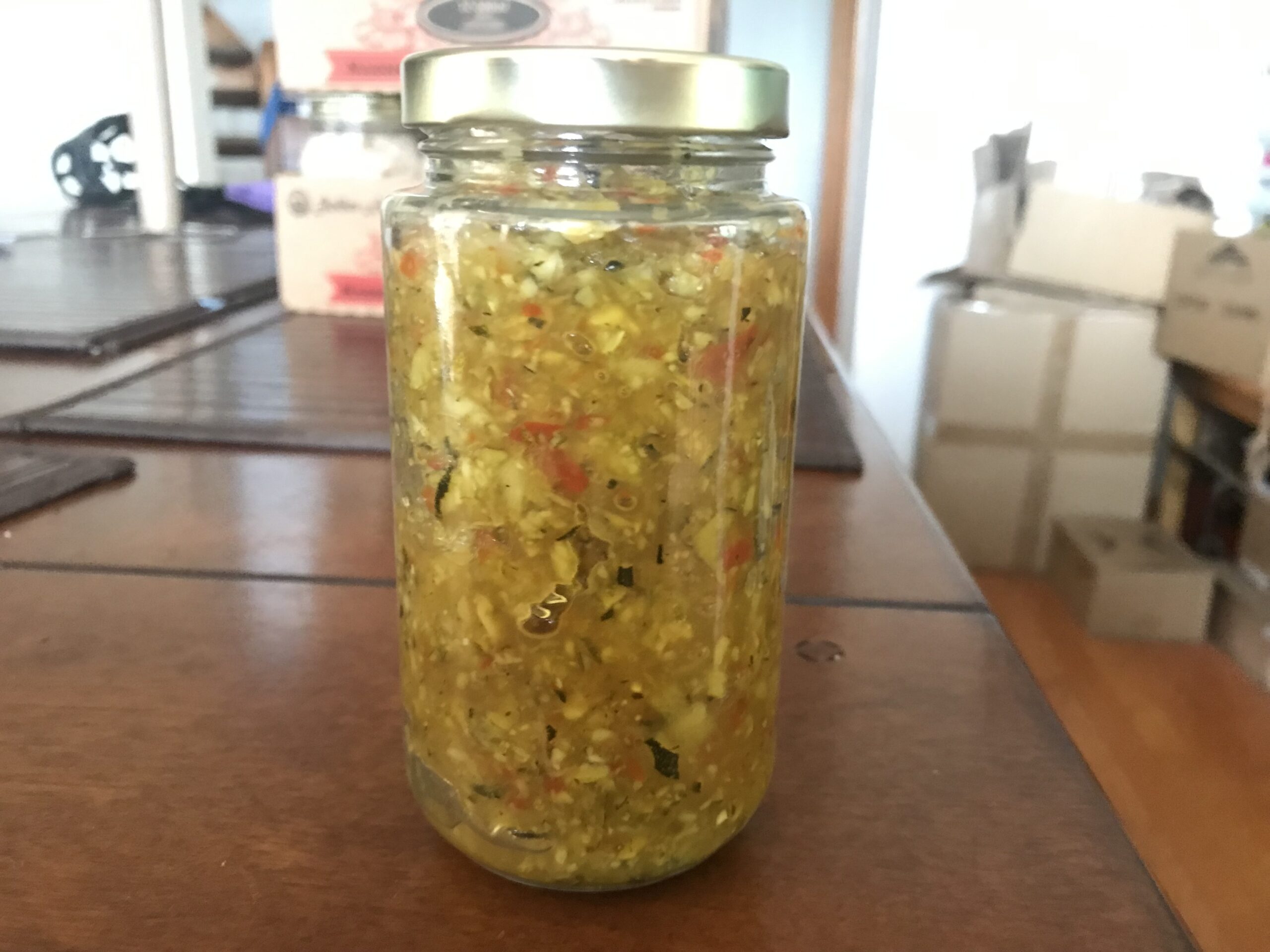 Relish de courgettes