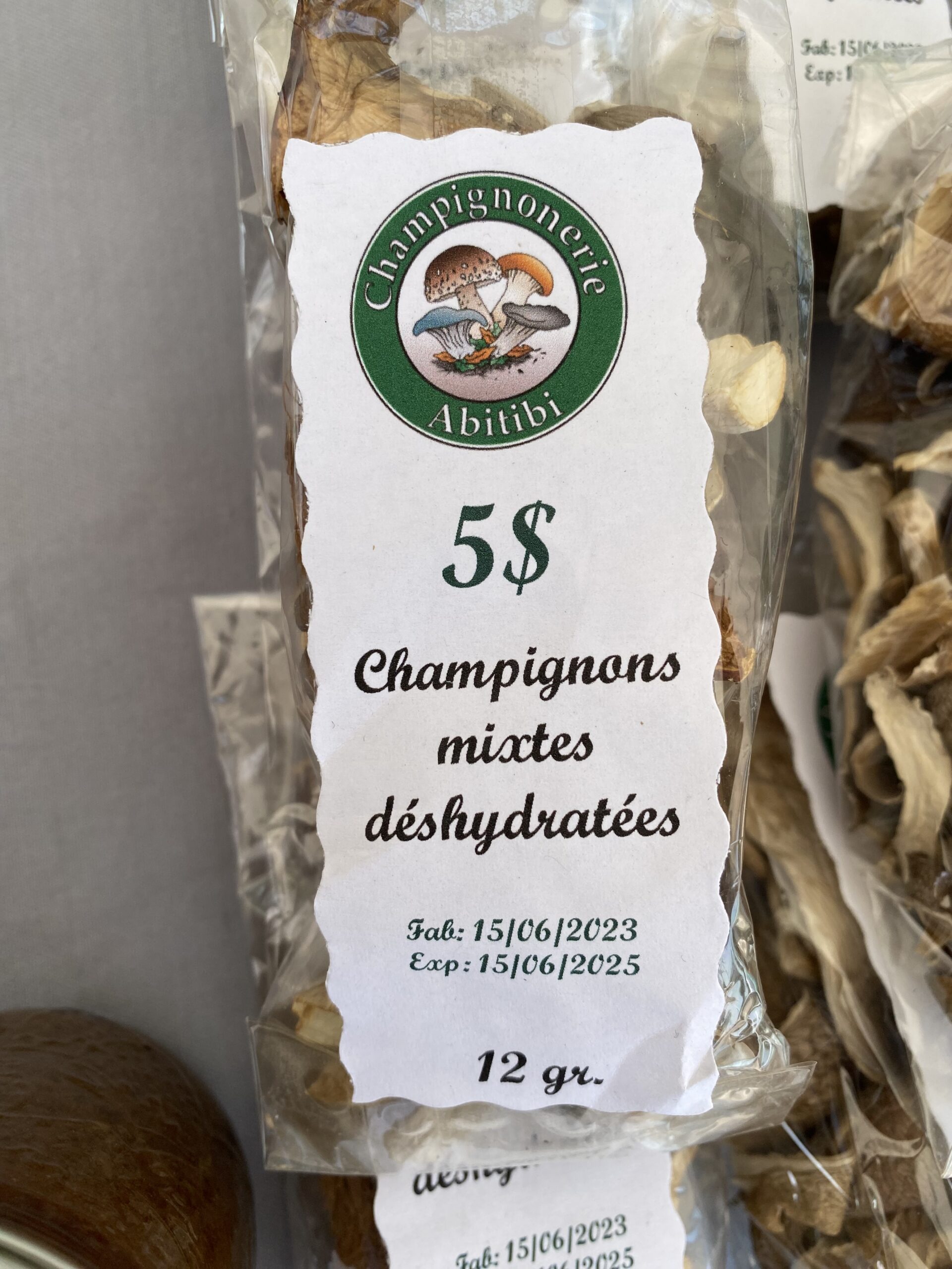 Champignons mixtes déshydratés