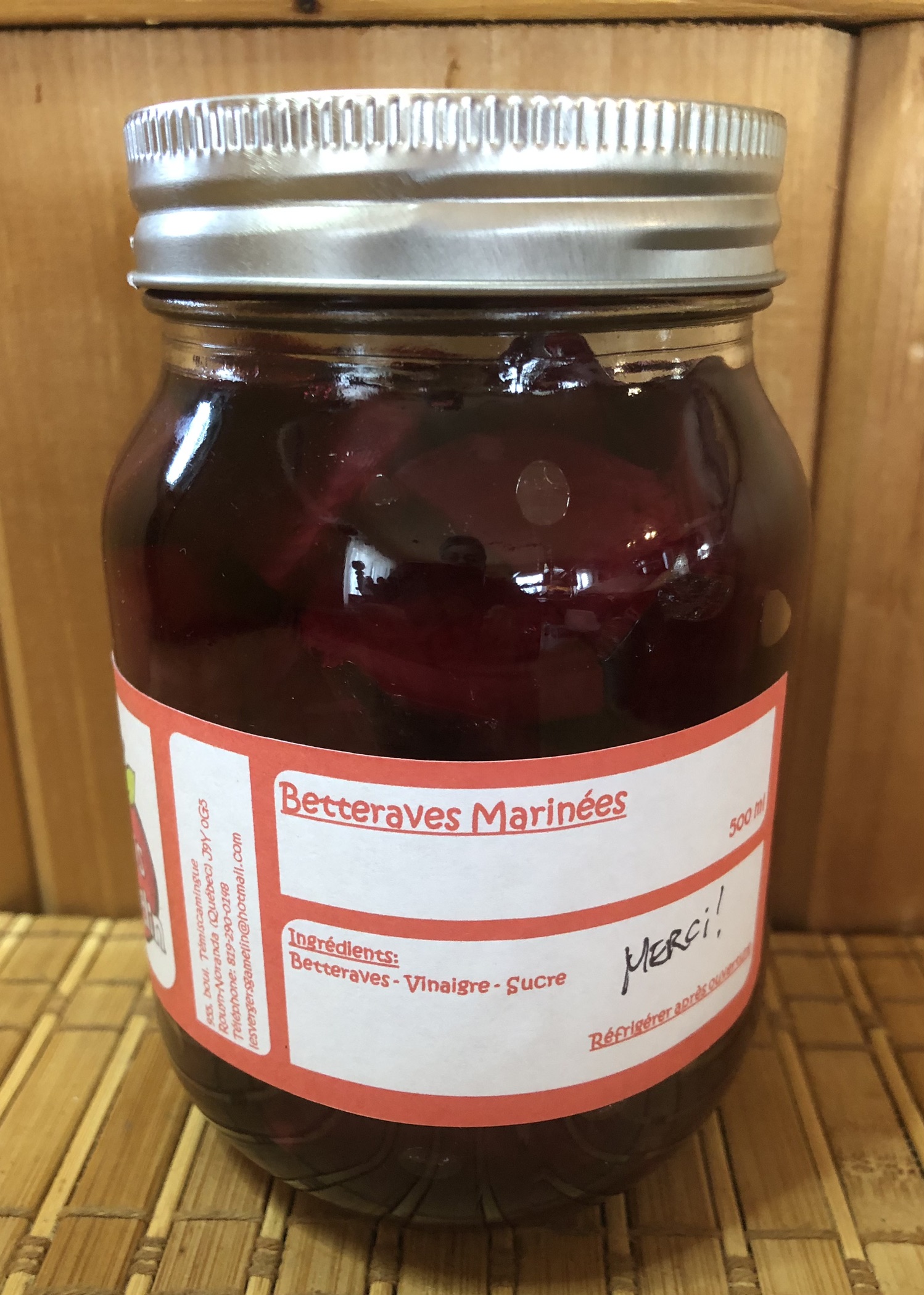 Betteraves marinées - 500 ml