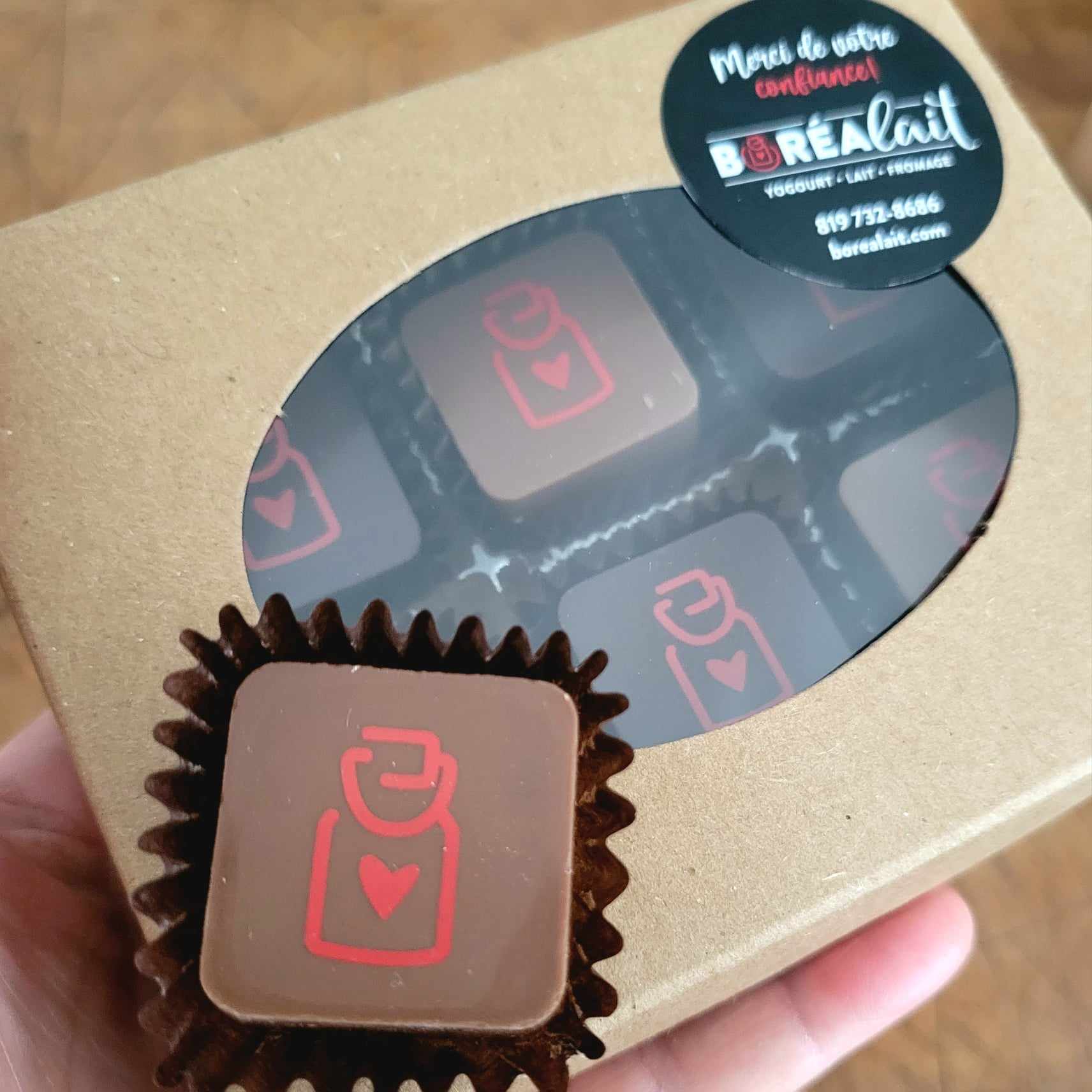 Chocolat au caramel au lait Boréalait