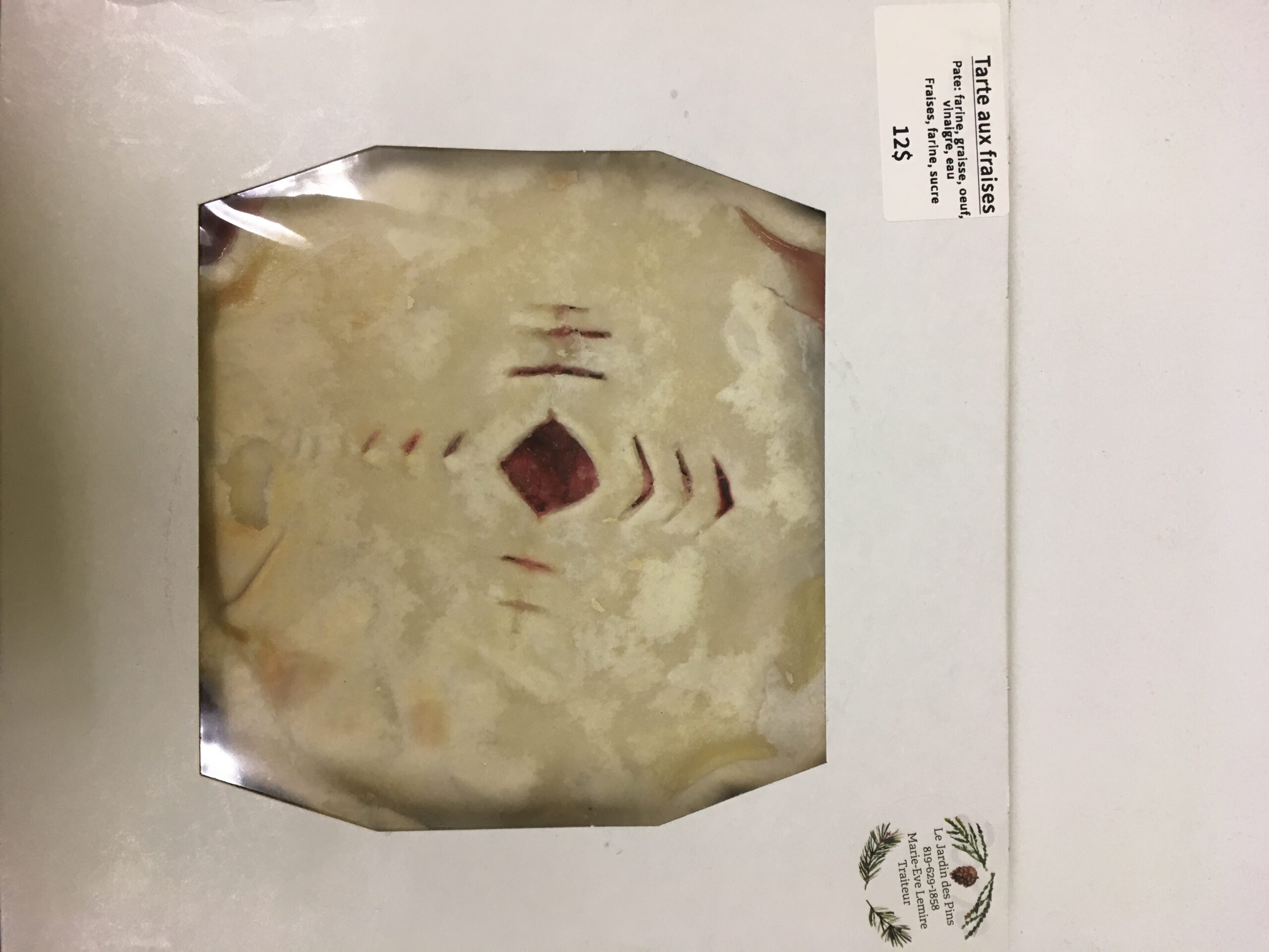 Tarte aux fraises 9''