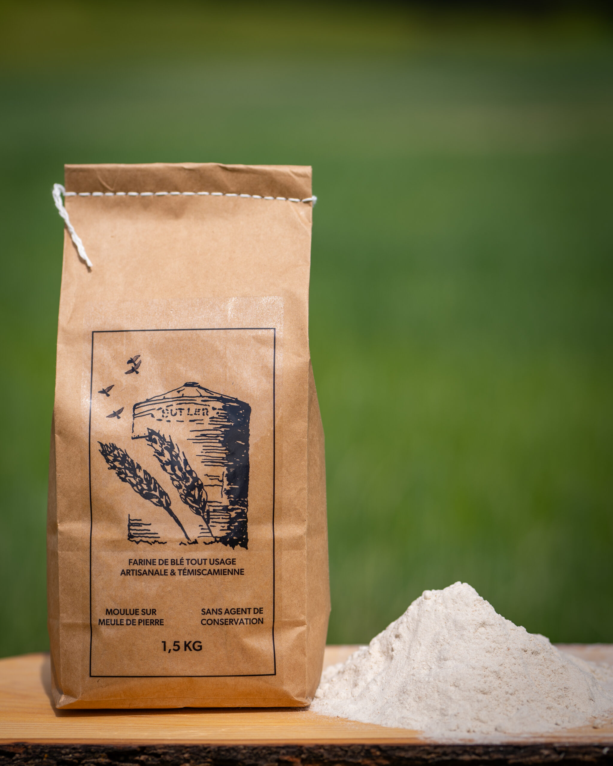 Farine de blé blanche non blanchie tout usage (format 1,5 kg)
