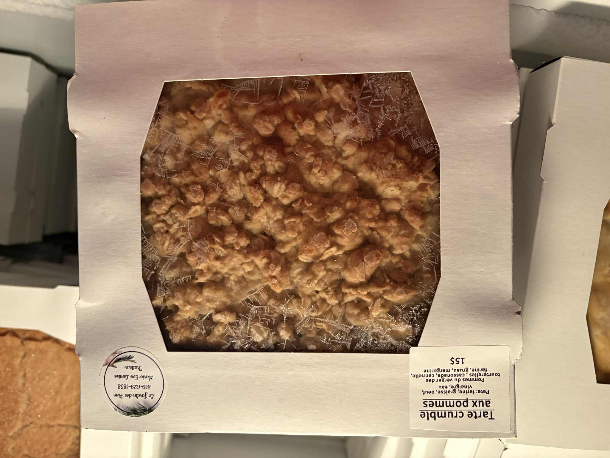 Tarte crumble aux pommes 9''