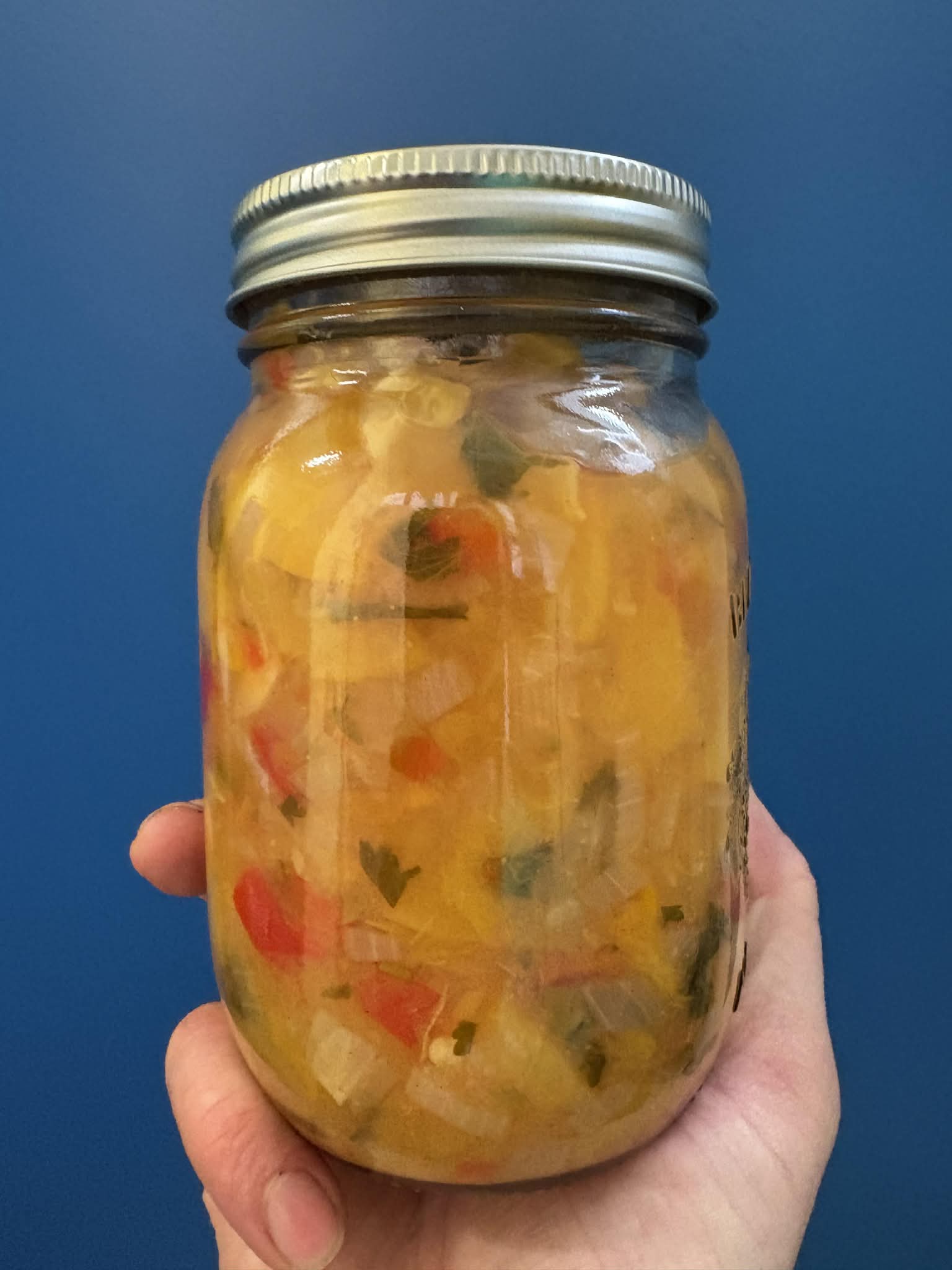 Salsa à la pêche (500 ml)
