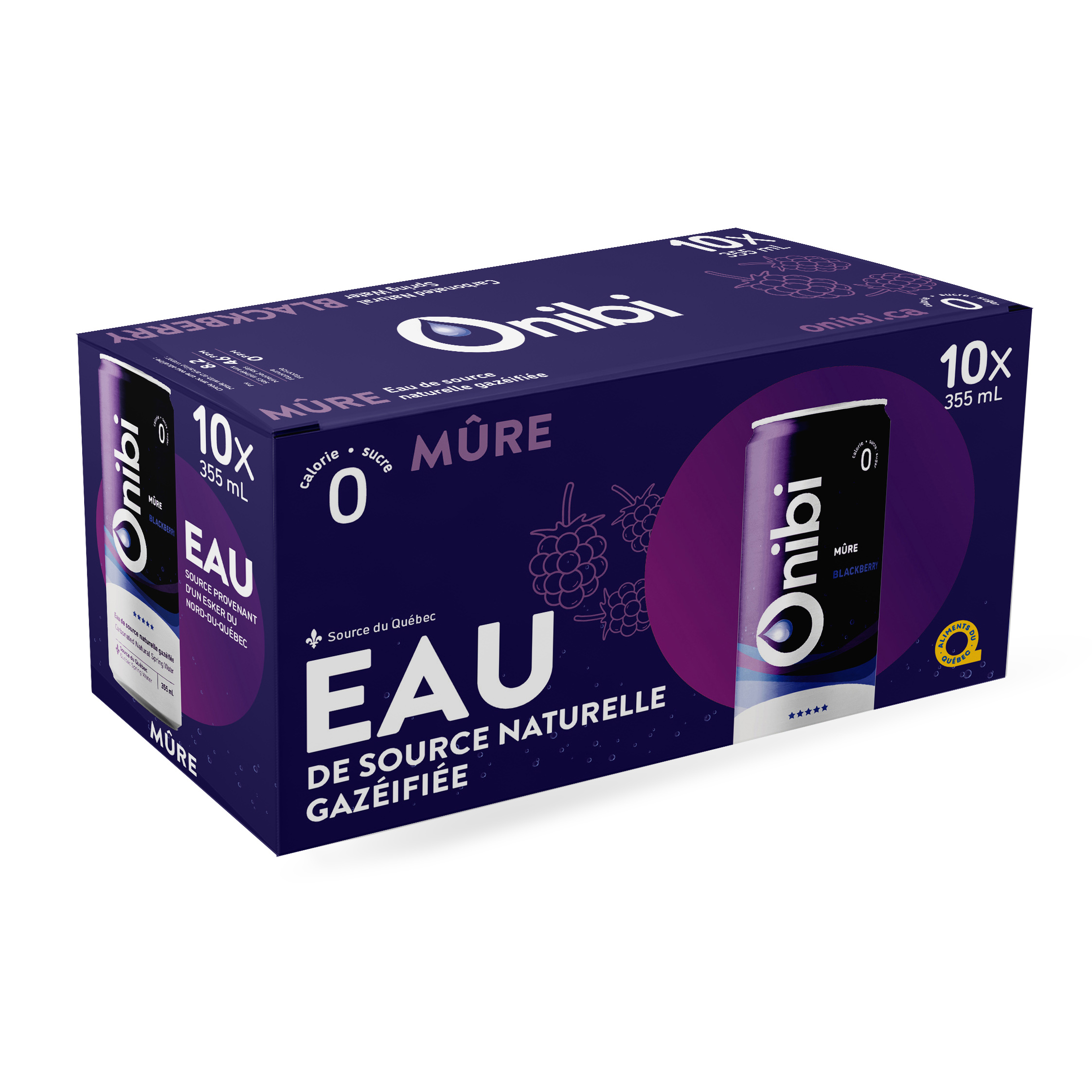Caisse d'eau de source gazéifiée en canette – Image 6