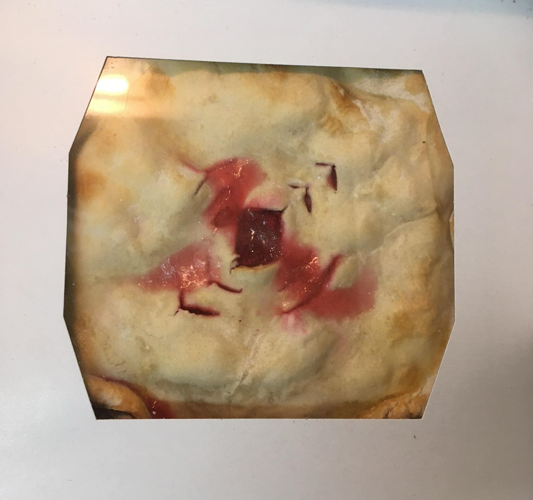 Tarte aux fraises et à la rhubarbes 9''